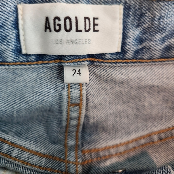 AGOLDE 90s Straight Distressed Jeans 24 - Picture 2 of 7